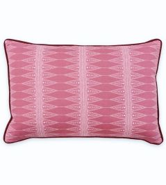 Indian Stripe Cushion 60 x 40cm by Barneby Gates Snug Red Indian Stripe Cushion 60 x 40cm by Barneby Gates Snug Red