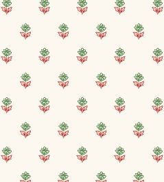 Indian Tulips Wallpaper by Ottoline Pink and Green Indian Tulips Wallpaper by Ottoline Pink and Green