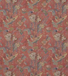 Indienne Flower Fabric by GP & J Baker Red Indienne Flower Fabric by GP & J Baker Red