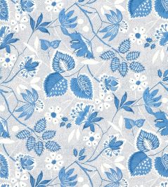 Indienne Hazel Wallpaper by Anna French Blue Indienne Hazel Wallpaper by Anna French Blue