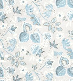 Indienne Hazel Wallpaper by Anna French Spa Blue Indienne Hazel Wallpaper by Anna French Spa Blue