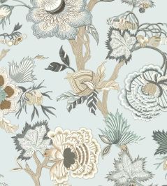 Indienne Jacobean Wallpaper by Thibaut Robins Egg Indienne Jacobean Wallpaper by Thibaut Robins Egg