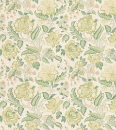 Indienne Tree Fabric by George & Minnie Emerald Indienne Tree Fabric by George & Minnie Emerald