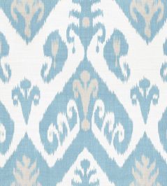 Indies Ikat Fabric by Thibaut French Blue Indies Ikat Fabric by Thibaut French Blue