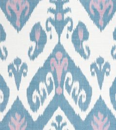 Indies Ikat Fabric by Thibaut Lavender and French Blue Indies Ikat Fabric by Thibaut Lavender and French Blue