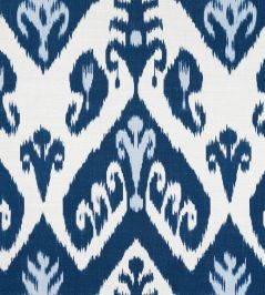 Indies Ikat Fabric by Thibaut Navy Indies Ikat Fabric by Thibaut Navy