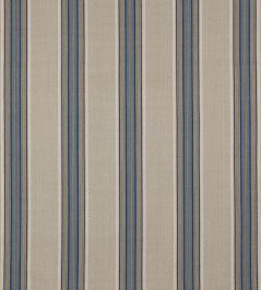 Indus Stripe Fabric by Jane Churchill Blue / Stone Indus Stripe Fabric by Jane Churchill Blue / Stone
