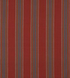 Indus Stripe Fabric by Jane Churchill Red Indus Stripe Fabric by Jane Churchill Red