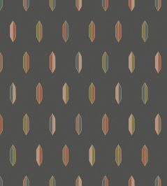 Inlay Wallpaper by Cole & Son Jewel Multi & Bronze on Charcoal Inlay Wallpaper by Cole & Son Jewel Multi & Bronze on Charcoal