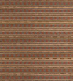 Inveraray Fabric by Mulberry Home Russet/Teal Inveraray Fabric by Mulberry Home Russet/Teal