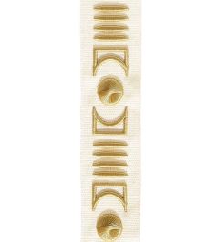 Isadore Embroidered Braid 45mm Trimming by Houles 9020 Isadore Embroidered Braid 45mm Trimming by Houles 9020