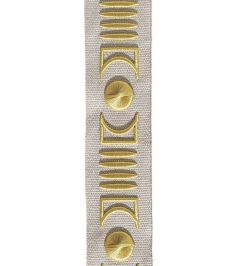 Isadore Embroidered Braid 45mm Trimming by Houles 9820 Isadore Embroidered Braid 45mm Trimming by Houles 9820