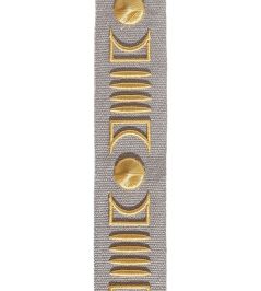 Isadore Embroidered Braid 45mm Trimming by Houles 9910 Isadore Embroidered Braid 45mm Trimming by Houles 9910
