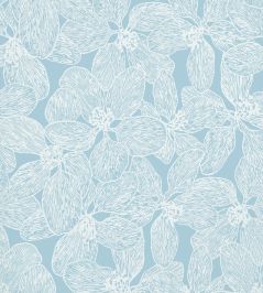 Island Orchid Wallpaper by Thibaut Light Blue Island Orchid Wallpaper by Thibaut Light Blue