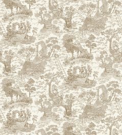 Islet Hoping Toile Wallpaper by Josephine Munsey Stone Islet Hoping Toile Wallpaper by Josephine Munsey Stone