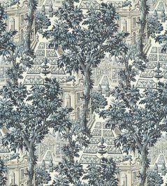 Italian Garden Fabric by Zoffany Indigo Italian Garden Fabric by Zoffany Indigo