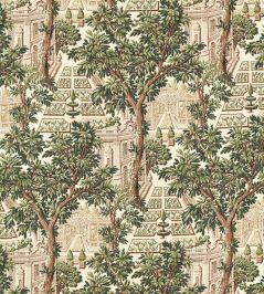 Italian Garden Fabric by Zoffany Tuscan Pink Italian Garden Fabric by Zoffany Tuscan Pink