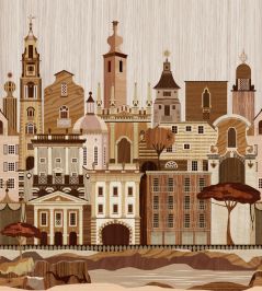Italianate Mural by Mini Moderns Marquetry Italianate Mural by Mini Moderns Marquetry