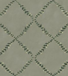 Ivy Garland Wallpaper by Coordonne Sage Ivy Garland Wallpaper by Coordonne Sage