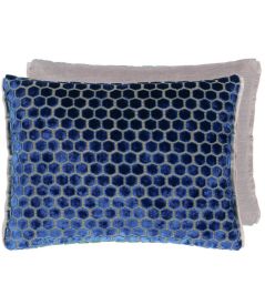 Jabot Cushion 30 x 40cm by Designers Guild Cobalt Jabot Cushion 30 x 40cm by Designers Guild Cobalt