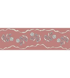 Jaipur Border 5cm Wallpaper by Parker & Jules Raspberry Jaipur Border 5cm Wallpaper by Parker & Jules Raspberry
