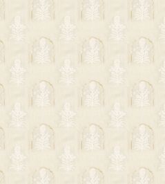 Jaipur Flower Fabric by JORO J1-Sand/Ecru Jaipur Flower Fabric by JORO J1-Sand/Ecru