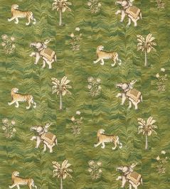 Jaipur Fabric by Zoffany Deep Moss Jaipur Fabric by Zoffany Deep Moss