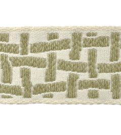 Jakarta Jacquard Braid 80mm Trimming by Houles Bambou Jakarta Jacquard Braid 80mm Trimming by Houles Bambou