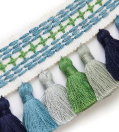 Jamboree Fringe Trim by Christopher Farr Cloth Green Jamboree Fringe Trim by Christopher Farr Cloth Green