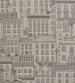 Berkeley Square Fabric by James Hare Natural Berkeley Square Fabric by James Hare Natural