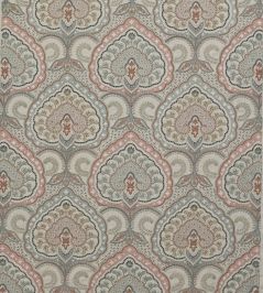 Fitzrovia Fabric by James Hare Pink Multi Fitzrovia Fabric by James Hare Pink Multi