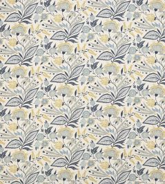 Amber Fabric by Jane Churchill Indigo/Yellow Amber Fabric by Jane Churchill Indigo/Yellow