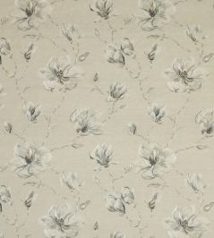 Lola Flower Fabric by Jane Churchill Linen/Aqua Lola Flower Fabric by Jane Churchill Linen/Aqua