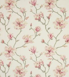 Lola Flower Fabric by Jane Churchill Pink/Green Lola Flower Fabric by Jane Churchill Pink/Green