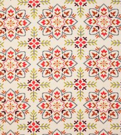 Chintal Fabric by Jane Churchill Charcoal/Red Chintal Fabric by Jane Churchill Charcoal/Red