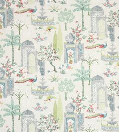 Persian Grove Fabric by Jane Churchill Green/Aqua Persian Grove Fabric by Jane Churchill Green/Aqua