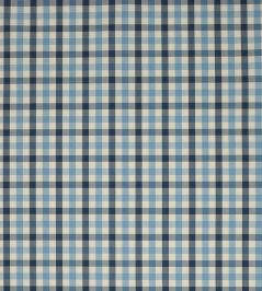 Kali Check Fabric by Jane Churchill Navy Kali Check Fabric by Jane Churchill Navy