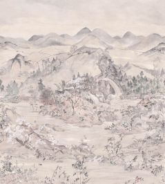 Japanese Chinoiserie Mural by Cole & Son Pink Opal Japanese Chinoiserie Mural by Cole & Son Pink Opal
