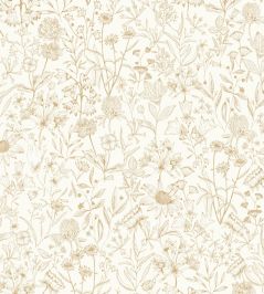 Jardin De Giverny Wallpaper by Caselio Blanc Or Jardin De Giverny Wallpaper by Caselio Blanc Or
