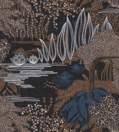 Jasmin Wallpaper by Casamance Encre / Cuivre Jasmin Wallpaper by Casamance Encre / Cuivre