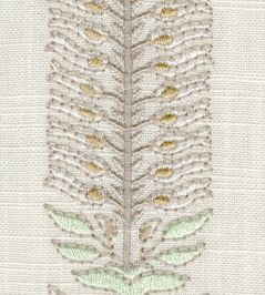 Jasmine Stripe Fabric by JORO Silver Jasmine Stripe Fabric by JORO Silver