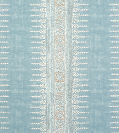 Javanese Stripe Fabric by Anna French Spa Blue Javanese Stripe Fabric by Anna French Spa Blue