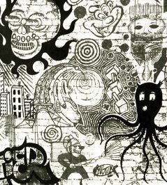 Ernest Wallpaper by Jean Paul Gaultier Ecru / Noir Ernest Wallpaper by Jean Paul Gaultier Ecru / Noir