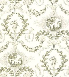Jester Arabesque Wallpaper by Schumacher Grisaille Jester Arabesque Wallpaper by Schumacher Grisaille