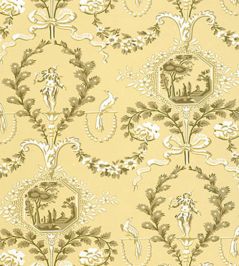 Jester Arabesque Wallpaper by Schumacher Sunlight Jester Arabesque Wallpaper by Schumacher Sunlight