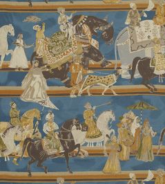 Wedding Parade Fabric by Jim Thompson No.9 Artic Wedding Parade Fabric by Jim Thompson No.9 Artic