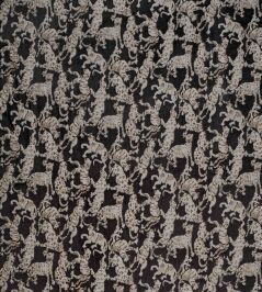 Cat's Pyjamas Fabric by Jim Thompson No.9 Charcoal Cat's Pyjamas Fabric by Jim Thompson No.9 Charcoal