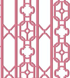 Joanna Fret Wallpaper by Scalamandre Raspberry Joanna Fret Wallpaper by Scalamandre Raspberry