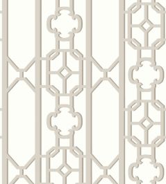 Joanna Fret Wallpaper by Scalamandre Taupe Joanna Fret Wallpaper by Scalamandre Taupe