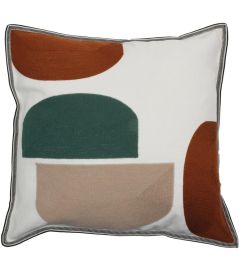 Jojoba Cushion 45 x 45cm by Maison Casamance Nacre Bleu Canard Jojoba Cushion 45 x 45cm by Maison Casamance Nacre Bleu Canard